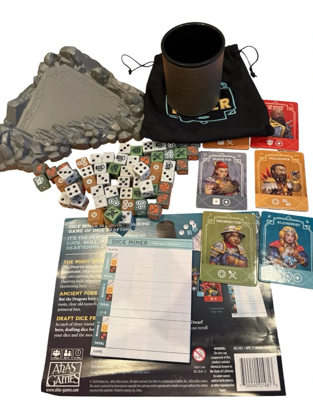 Atlas Dice Miner (Deluxe Ed) with Box COMPLETE EXCELLENT CONDITION